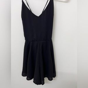 Short black corset back romper from Express. -gently worn size 0